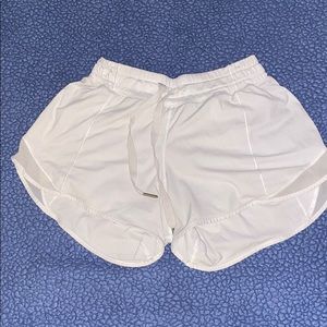 white lululemon shorts!